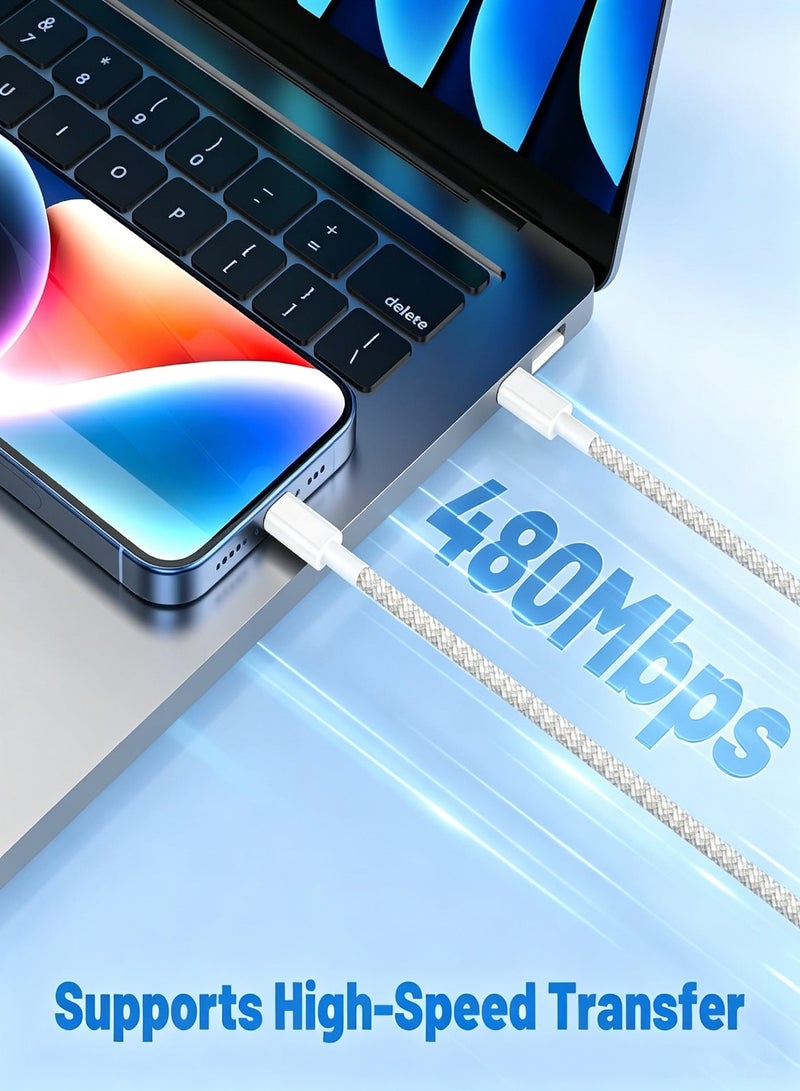 BOAE Fast iPhone Charger, Durable and High-Quality USB-C to Lightning iPhone Charging Cable, Compatible with iPhone 11, 12, 13, 14 Pro Max - Image 2