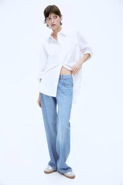 H&M Wide High Jeans