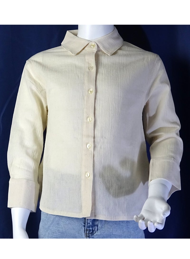 شلــــتر صناعة تركية فاخرة؛ قميص بنات باكمام طويلة مع ديكور جميل من مجموعة شلـــتر 35577 - Image 2