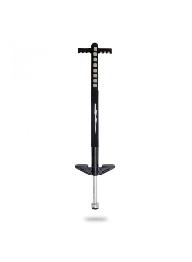 Flybar Flybar Maverick Pogo Stick for Kids Ages 5+, 40 to 80 Pounds, Perfect for Beginners, Easy Grip Handles, Anti-Slip Pegs, Outdoor Toys for Boys, Jumper Toys for Girls, Outside Toys for Kids (Blk/Silver) - Image 1