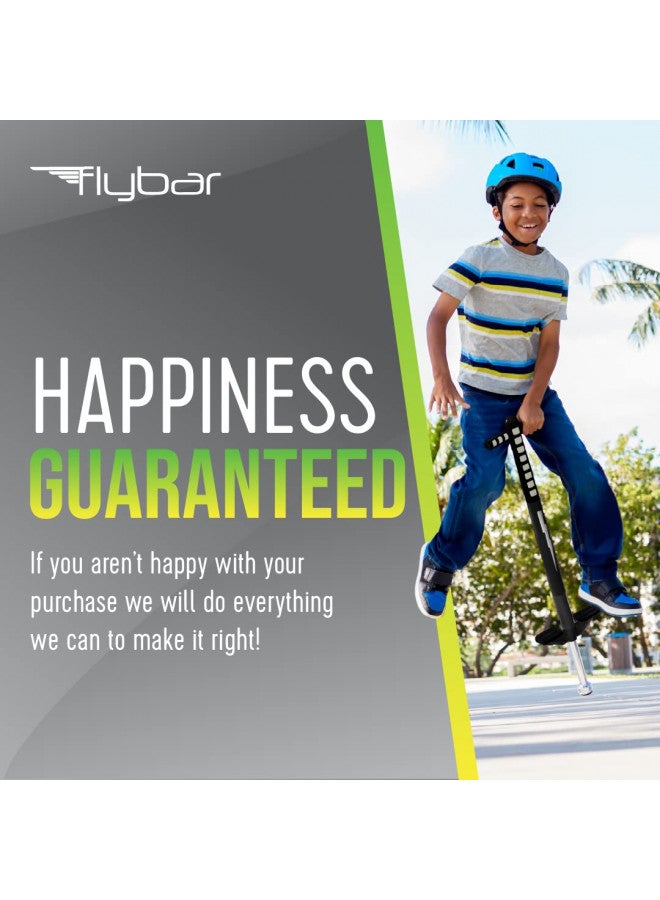 Flybar Flybar Maverick Pogo Stick for Kids Ages 5+, 40 to 80 Pounds, Perfect for Beginners, Easy Grip Handles, Anti-Slip Pegs, Outdoor Toys for Boys, Jumper Toys for Girls, Outside Toys for Kids (Blk/Silver) - Image 5