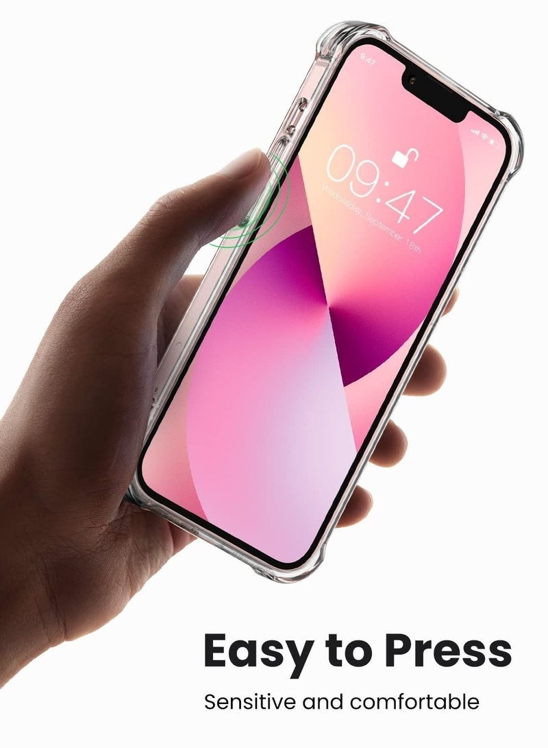 ليدين جراب شفاف لهاتف iPhone 14 Plus، غطاء خلفي مرن من السيليكون الناعم، مقاوم للصدمات ومضاد للخدش مع زاوية معززة ومتوافق مع iPhone 14 Plus شفاف - Image 3