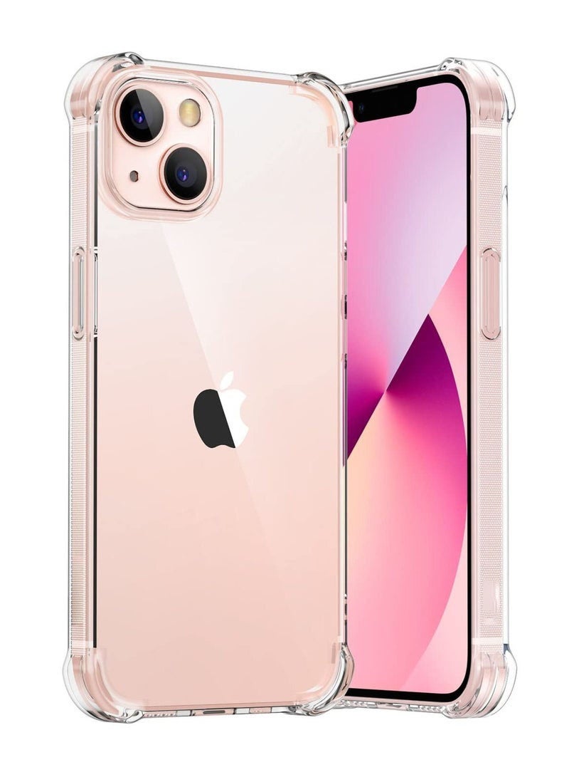 ليدين جراب شفاف لهاتف iPhone 14 Plus، غطاء خلفي مرن من السيليكون الناعم، مقاوم للصدمات ومضاد للخدش مع زاوية معززة ومتوافق مع iPhone 14 Plus شفاف - Image 5