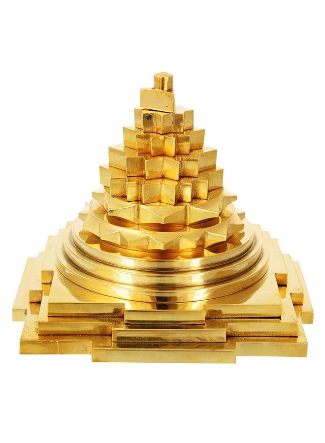 HOME GENIE Goddess Laxmi Maha Meru Shree Yantra Original Metal for Home Pooja Health Wealth and Prosperity - Image 1
