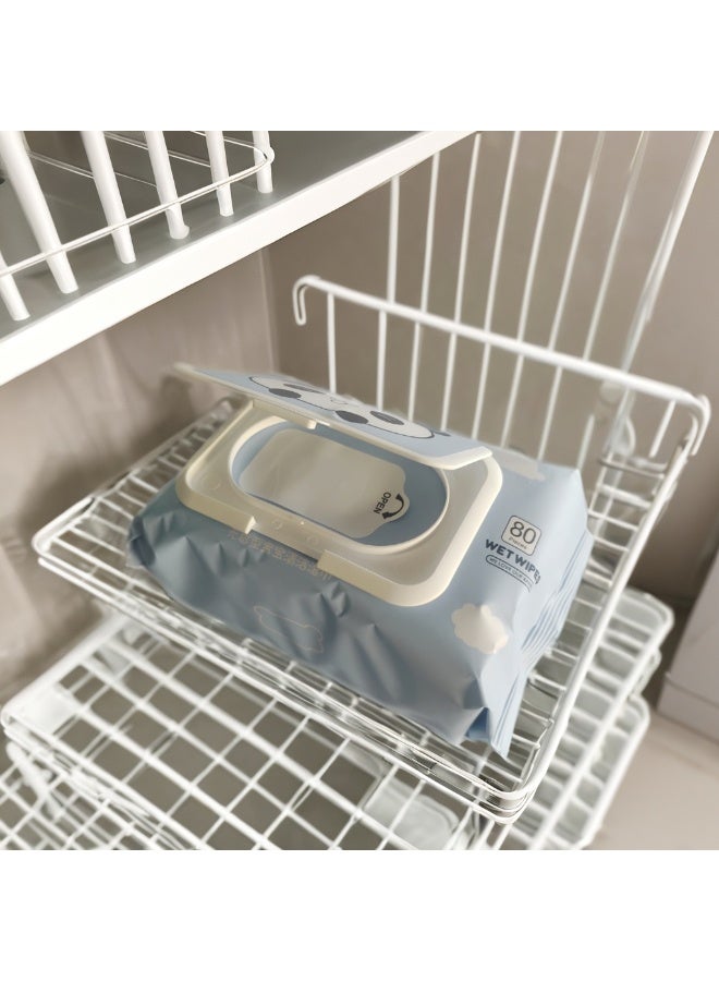 ٨٠ منديل مبلل فاخر للأطفال - مناديل مبللة ناعمة ولطيفة ومرطبة لتغيير الحفاضات وتنظيف اليدين والوجه - Image 2