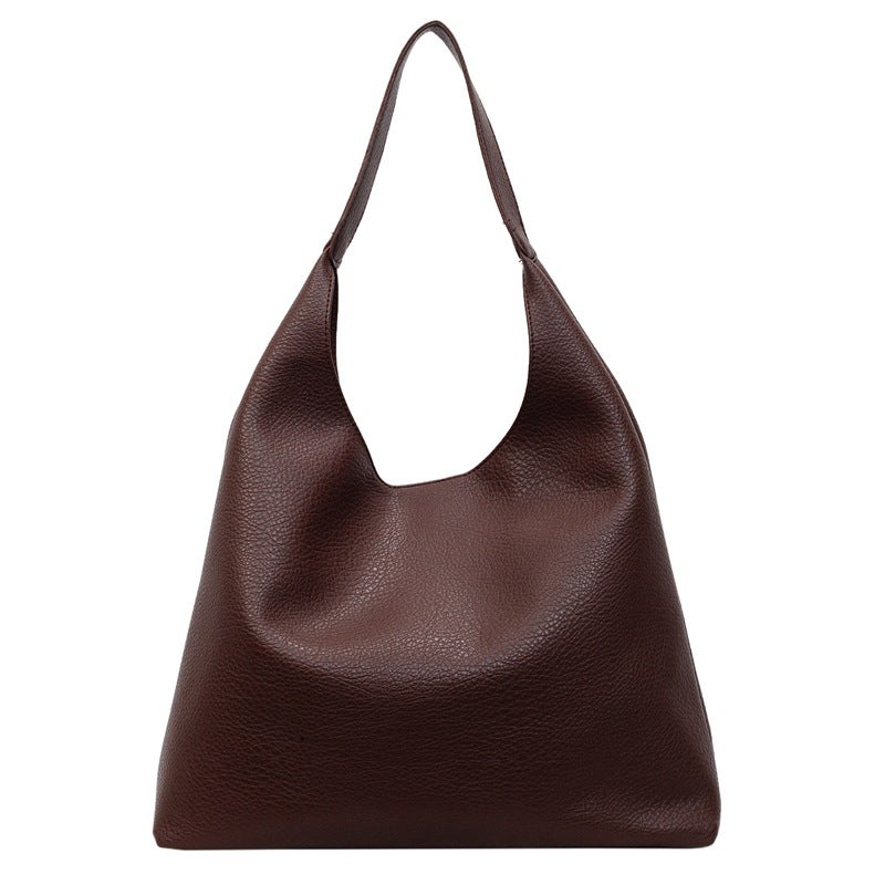 Women's Soft PU Leather Tote Bag Large Capacity Shoulder Crossbody Bag - Image 5