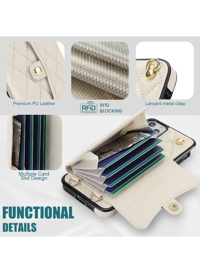 Zaboon Case For iPhone 11 Pro Max Crossbody Rhombic Horizontal Wallet Leather Phone Case - Image 5