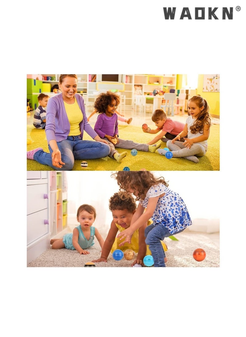 دبليو أيه أو كي أن - 6.3 سم كرة ناعمة إسفنجية صلبة مطبوعة بالألوان ، ثمانية كواكب + كرات الشمس والقمر ، التعليم المبكر لعب الأطفال ، كوكب النظام الشمسي مكافحة الإجهاد الكرة ، كرات الكواكب الشمسية المرح للأطفال والكبار - Image 1