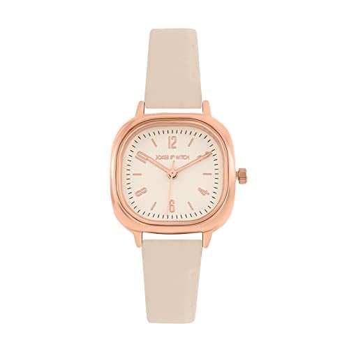 Joker & Witch Women Cinque 26mm White Dial 12mm Beige Faux Leather Watch - Image 1