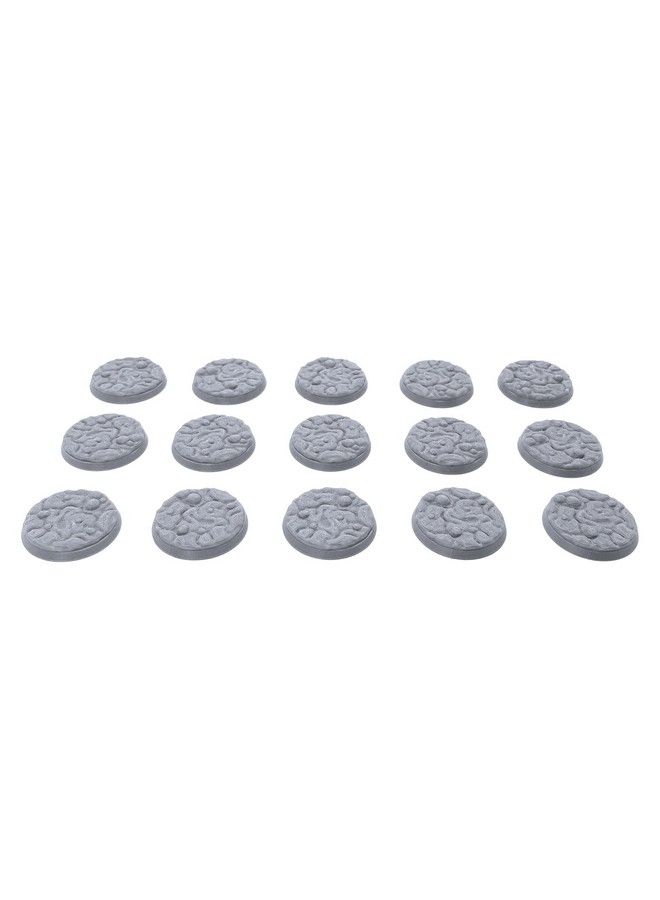 EnderToys 32Mm Textured Bases Wasteland (15Pcs) 3D Printed Tabletop Rpg And Wargame Miniature Accessories - Image 2