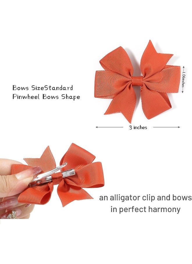 choicbaby Choicbaby 3 Inch Hair Bows for Girls Grosgrain Ribbon Toddler Hair Accessories with Alligator Clip Bow for Toddler Girls Baby Kids Teens Gift  - Image 2