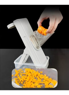 REOCLE Safe Mandoline Slicer Adjustable Vegetable Food Chopper Potato Fries Cutter with Detachable Blade Kitchen Chopping Artifact as Gift for Mother's Day  - Image 2