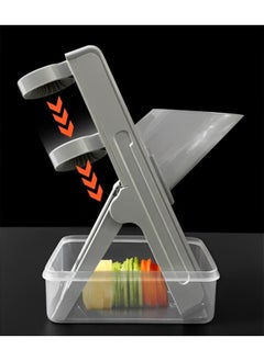 REOCLE Safe Mandoline Slicer Adjustable Vegetable Food Chopper Potato Fries Cutter with Detachable Blade Kitchen Chopping Artifact as Gift for Mother's Day  - Image 4