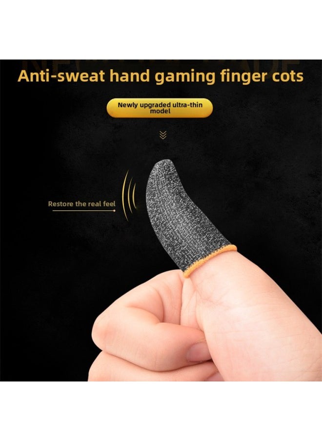General Mobile Phone Game Handle Hand Swimming Finger Sleeve King Eat Chicken Auxiliary Super God Artifact Walking Handle Manufacturers Shipped-Product Color:Silver Fiber Black Blue Edge  - Image 4