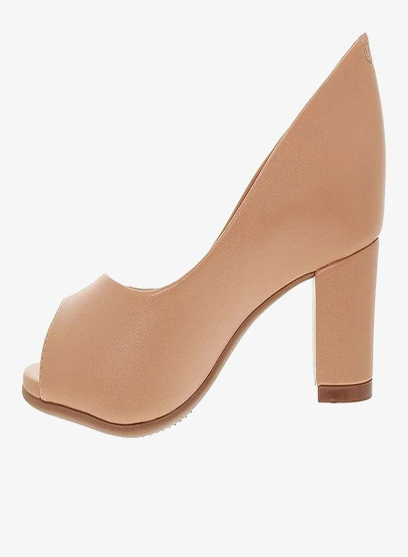 Beira Rio Nude Low Heels Pump for Women – Elegant Office Heel Shoes & Classic Pumps for Girls for Women | Best Price UAE