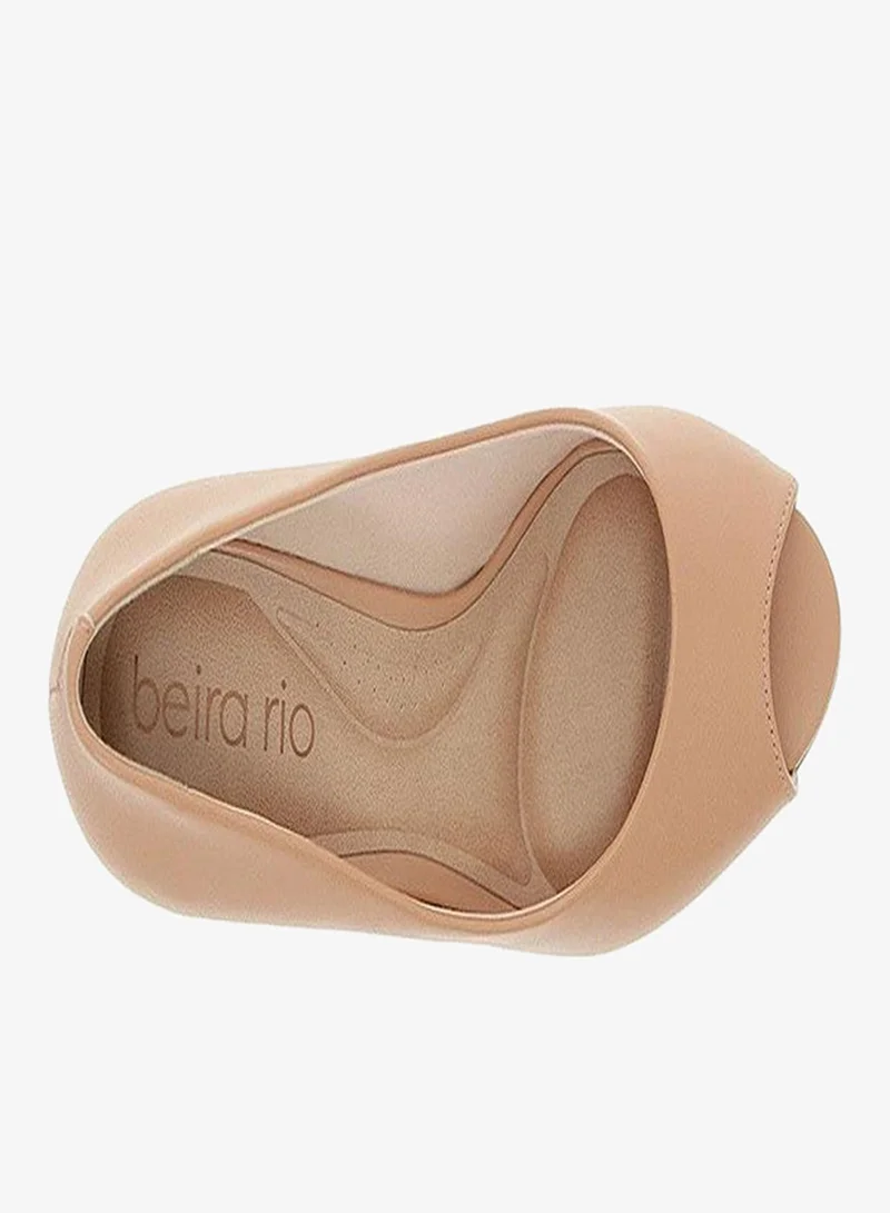 Beira Rio Nude Low Heels Pump for Women – Elegant Office Heel Shoes & Classic Pumps for Girls for Women | Best Price UAE