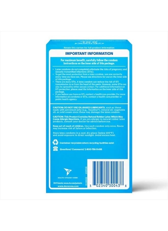 Generic - Durex XXL Extra Large Condom Bundle with a Silver Sleek Pocket Case, Lubricated Latex Condoms-12 Count - Image 1