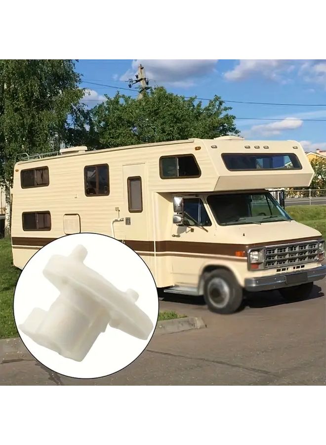 2pcs RV Refrigerator Vent Covers ABS Durable Winter Closing Clips Coffee Brown - Image 3