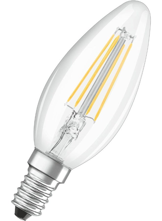 Osram LED Bulb E14 Filament Warm White 2700K 4W Classic B 40 Clear Light Non Dimmable Pack Of 10 - Image 3