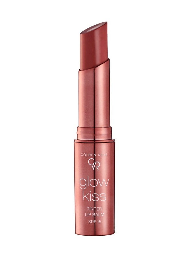 جولدن روز مرطب الشفاه الملون جلو كيس من جولدن روز كوزماتيكس بعامل حماية من الشمس 15، تركيبة نباتية (لاتيه الفانيليا) - Image 1