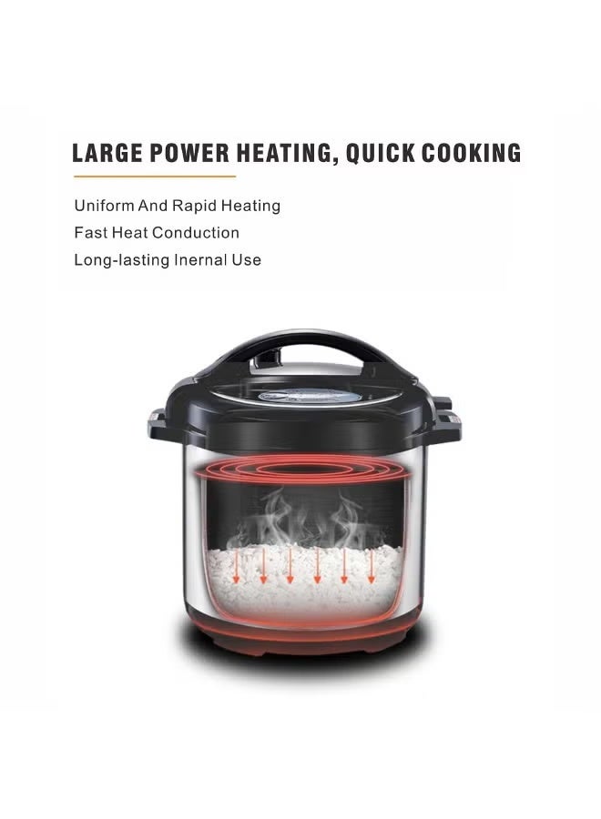 ELTRAZONE 12.5L Electric Pressure Cooker 10-in-1 Multi-Function Digital Pressure Cooker with LED Display, 12 Safety Features, Large Capacity, Fast Cooking, Energy Saving Technology & Easy Digital Controls - Image 2