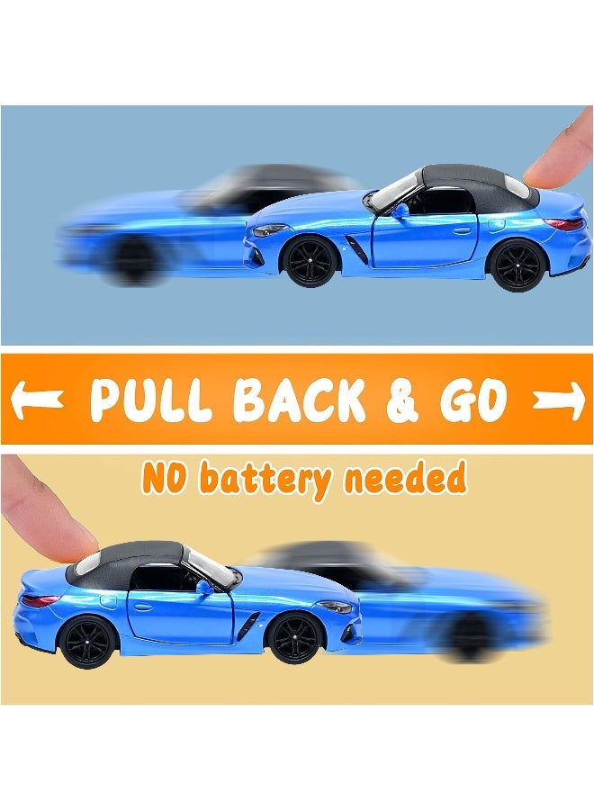 Kinsmart 1:34 Scale Door Openable Pull Back Action BMW Z4 Convertible Diecast Metal Alloy Toy Car - Image 4