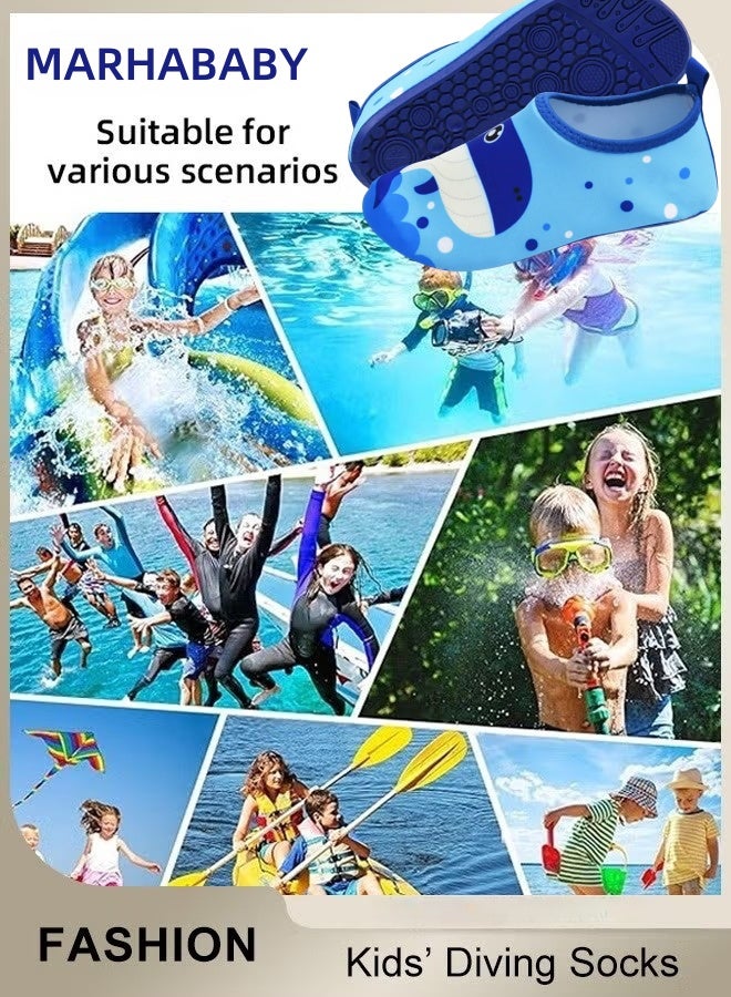 مرحبا بيبي الأطفال أحذية الماء جوارب الشاطئ، الأطفال الأطفال الأطفال الأطفال الفتيات الأولاد حافي القدم، سريع -جاف غير انزلاقي جوارب السباحة، سريع -جاف غير انزلاقي جوارب الغوص، الأحذية الرياضية للأطفال في الشاطئ حوض السباحة المياه الحديقة - Image 2