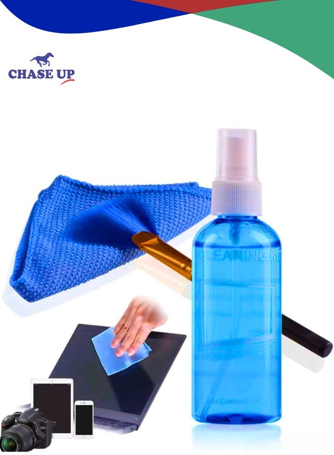 Chase Up Professional Quality Screen Cleaning Kit - Keep Your Screens Spotless with The Source 3-in-1 Cleaning Set, Safely Clean Laptops, Monitors, LCD, LED, And TVs Without Damaging - Image 1