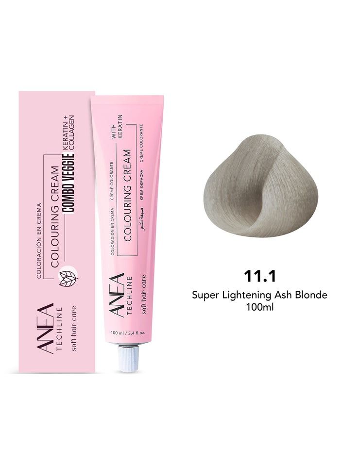 Anea Techline Colouring Cream 11.1 Super Lightening Ash Blonde 100ml