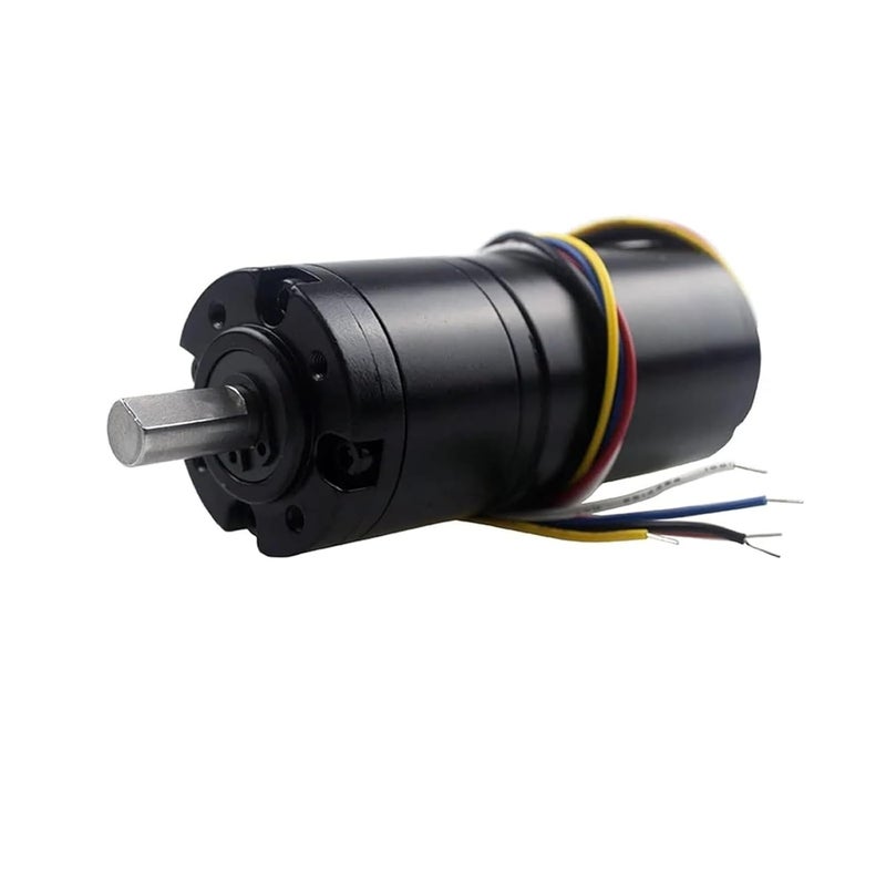 محرك تروس كوكبي بدون فرش يعمل بتيار مستمر 12 فولت، سرعة 571 دورة في الدقيقة، مزود بتغذية راجعة للسرعة وتحكم PWM. - Image 3