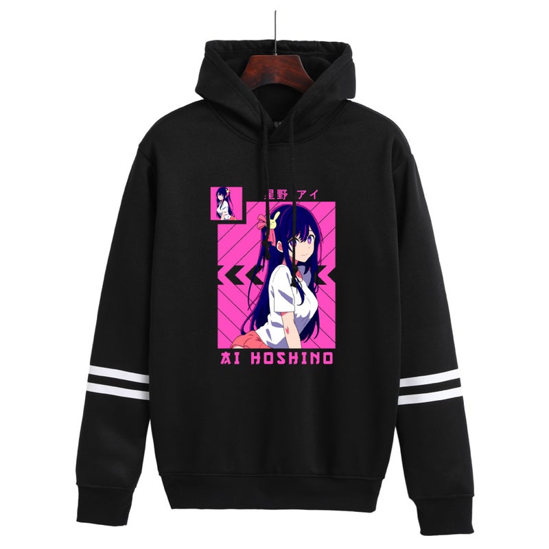 Oshi No Ko I Push Children Men And Women Couples Contrast Color Vests Trend Hoodie - Image 2