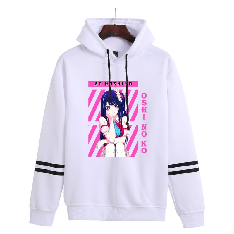 Oshi No Ko I Push Children Men And Women Couples Contrast Color Vests Trend Hoodie - Image 3