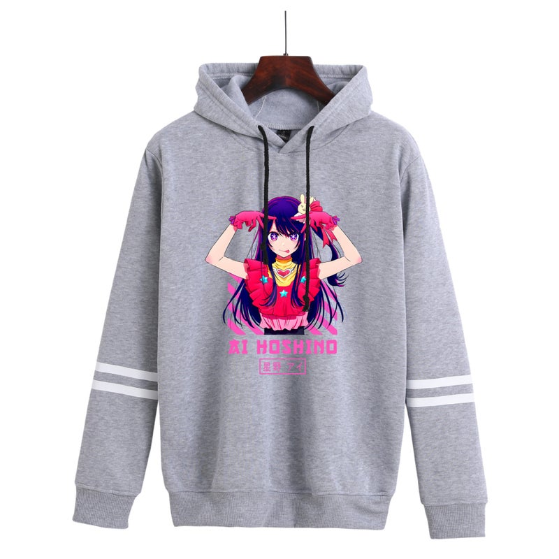 Oshi No Ko I Push Children Men And Women Couples Contrast Color Vests Trend Hoodie - Image 4