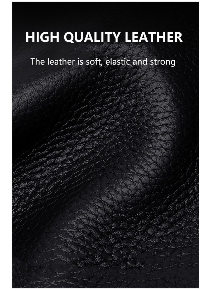 Men's Short Wallet Horizontal PU Leather Soft Wallet Fashion Large Capacity Card Holder for Young Men Business Casual Slim Bifold Wallet Men Daily Carry Accessories - Image 4