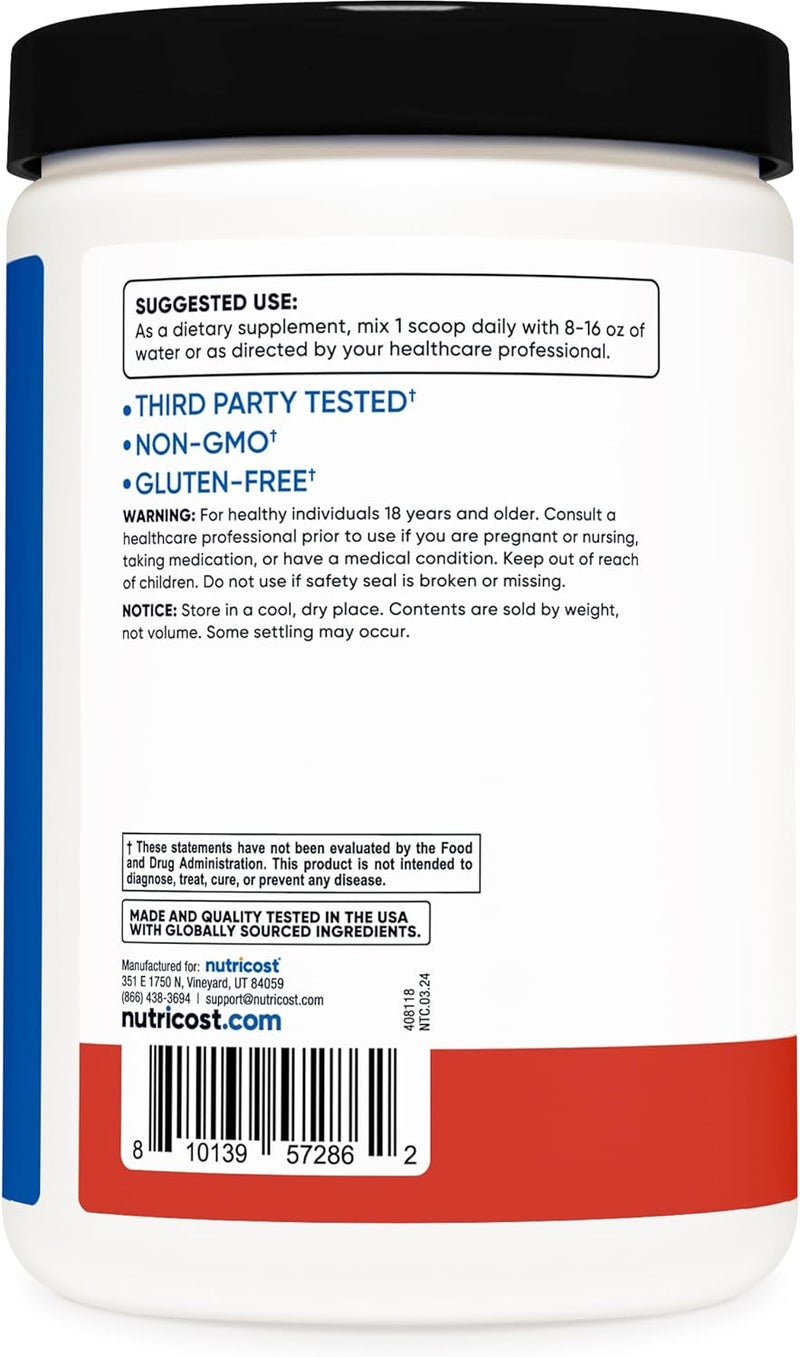 Nutricost BCAA  Hydration Powder Tropical Punch 30 Servings  Branched Chain Amino Acids with Hydration Complex  GlutenFree NonGMO - Image 4