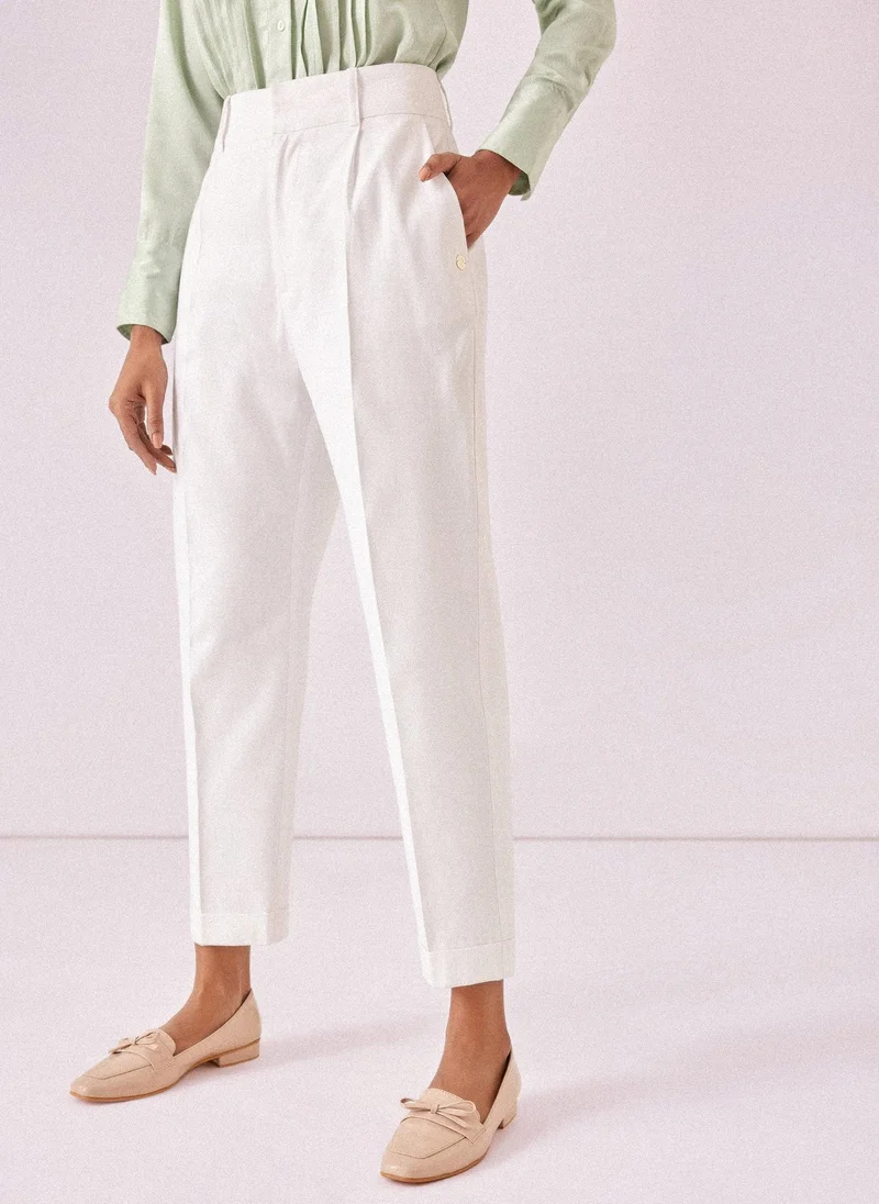 The Label Life Pleated Tapered Trousers