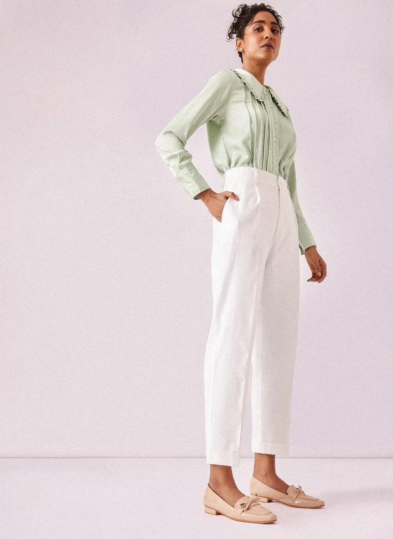 The Label Life Pleated Tapered Trousers