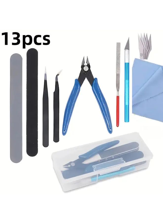 13 Pieces Stainless Steel Model Artifact For Handmade Vehicle And Building Model Production Maintenance And Assembly - Image 1
