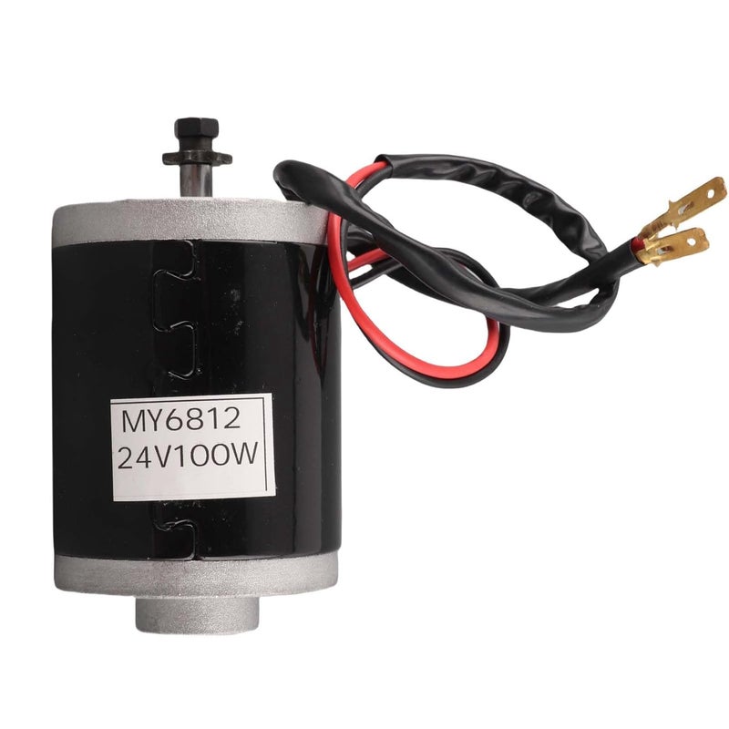 MY6812V 24V 100W High Speed Brushed DC Motor with Belt Pulley for Electric Scooter - Image 1