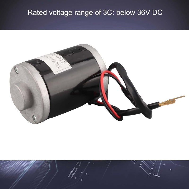 MY6812V 24V 100W High Speed Brushed DC Motor with Belt Pulley for Electric Scooter - Image 3