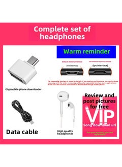 Generic Mp3 Walkman Student Edition English Learning Artifact Music Player Senior High School Students Special Music Mp4-Body Color:15tom (with External Release)-Memory Capacity:4gb-b Full Set Of Headphones = Headphones + Data Cable + Otg Download  - Image 3