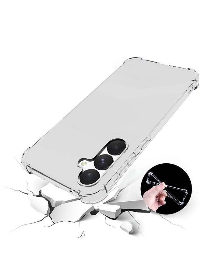 Generic Anti-Falling Protective Case For Samsung Galaxy A55 5G Soft Silicone TPU Original Shockproof Absorbent Reinforced Corner Back Cover Samsung Galaxy A55 5G Clear  - Image 2
