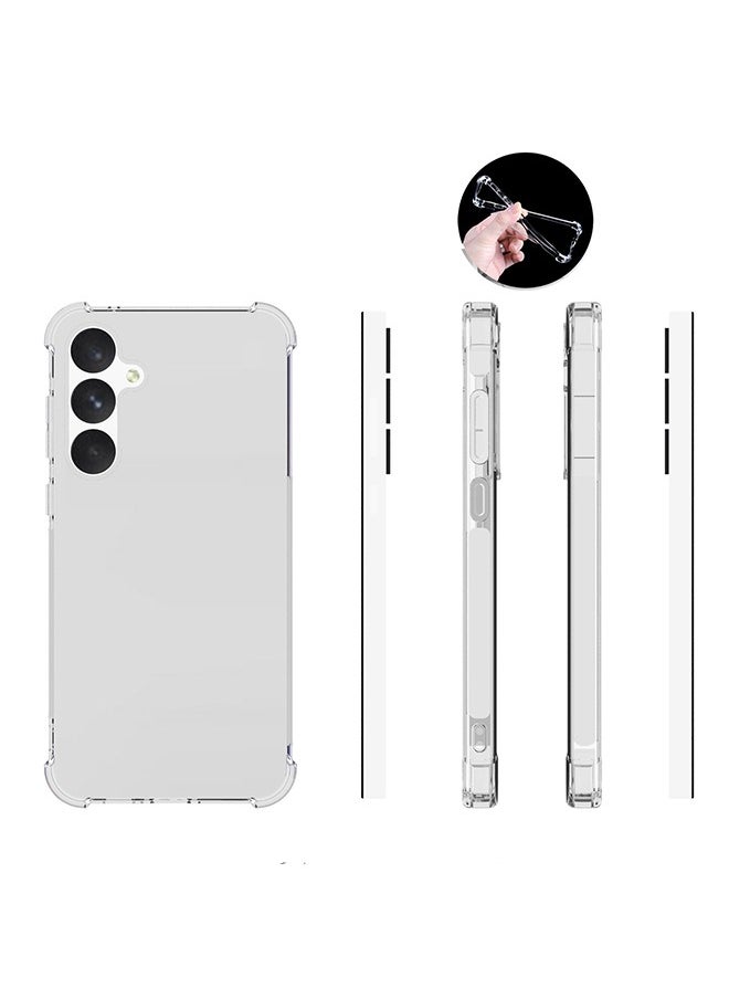 Generic Anti-Falling Protective Case For Samsung Galaxy A55 5G Soft Silicone TPU Original Shockproof Absorbent Reinforced Corner Back Cover Samsung Galaxy A55 5G Clear  - Image 5