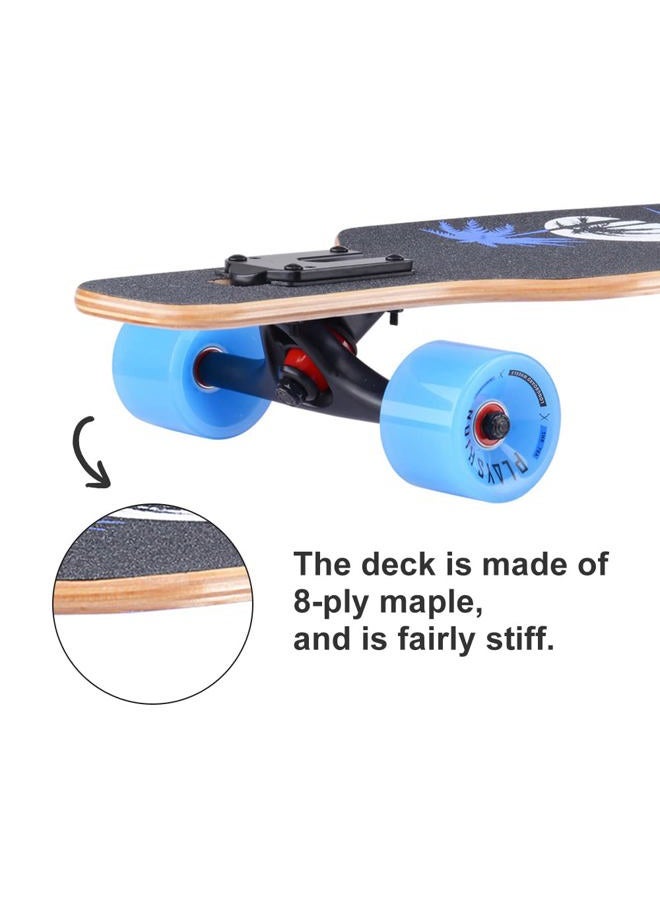 Playshion 39 Inch Drop Through Freestyle Longboard Skateboard Cruiser Coconut Tree - Image 2