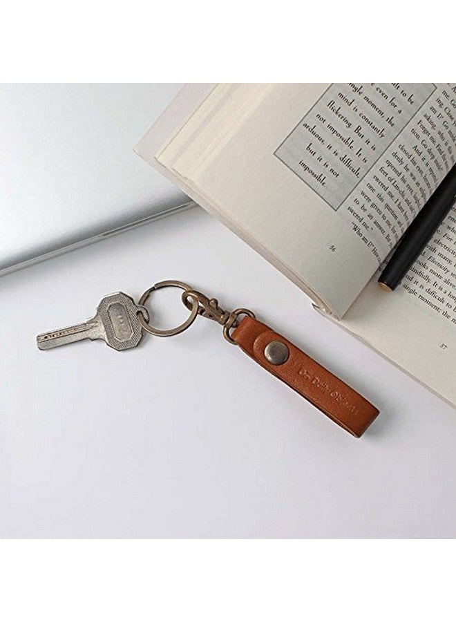 Dailyobjects Real Leather Key Chain Colour- Tan - Brown - Image 3