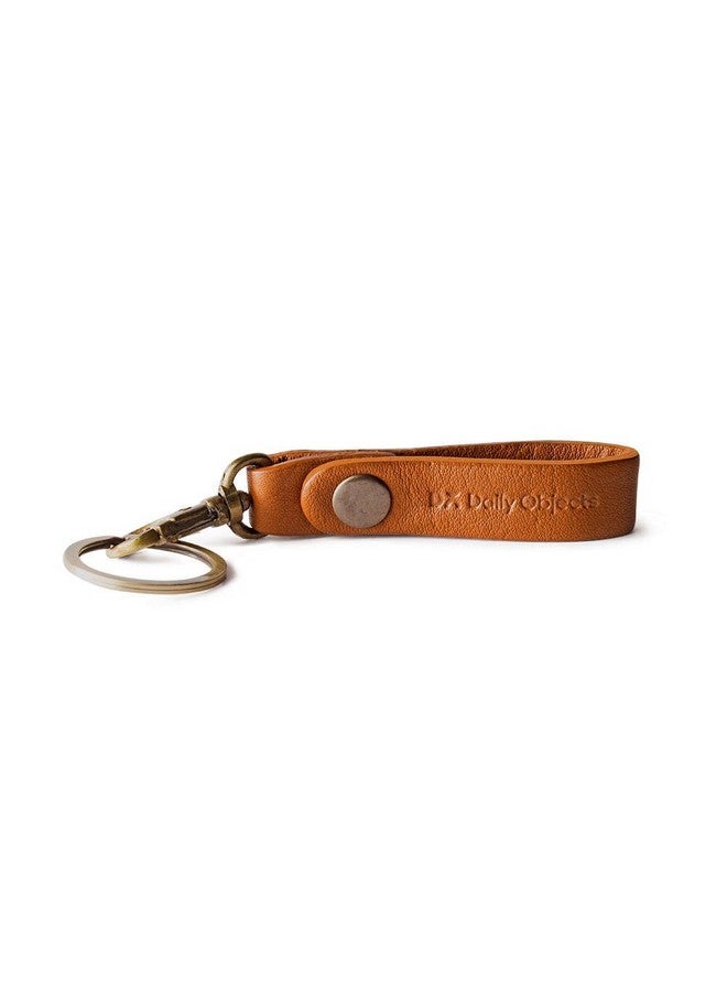 Dailyobjects Real Leather Key Chain Colour- Tan - Brown - Image 1