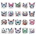 Wxiben Dtf Transfers Ready to Press 20 Pcs Butterfly Iron on Transfers for Tshirts Inspirational Quotes Heat Transfer Vinyl Decal Sticker Floral Butterfly Iron on Patches for Clothing Bag DIY Craft - Image 2