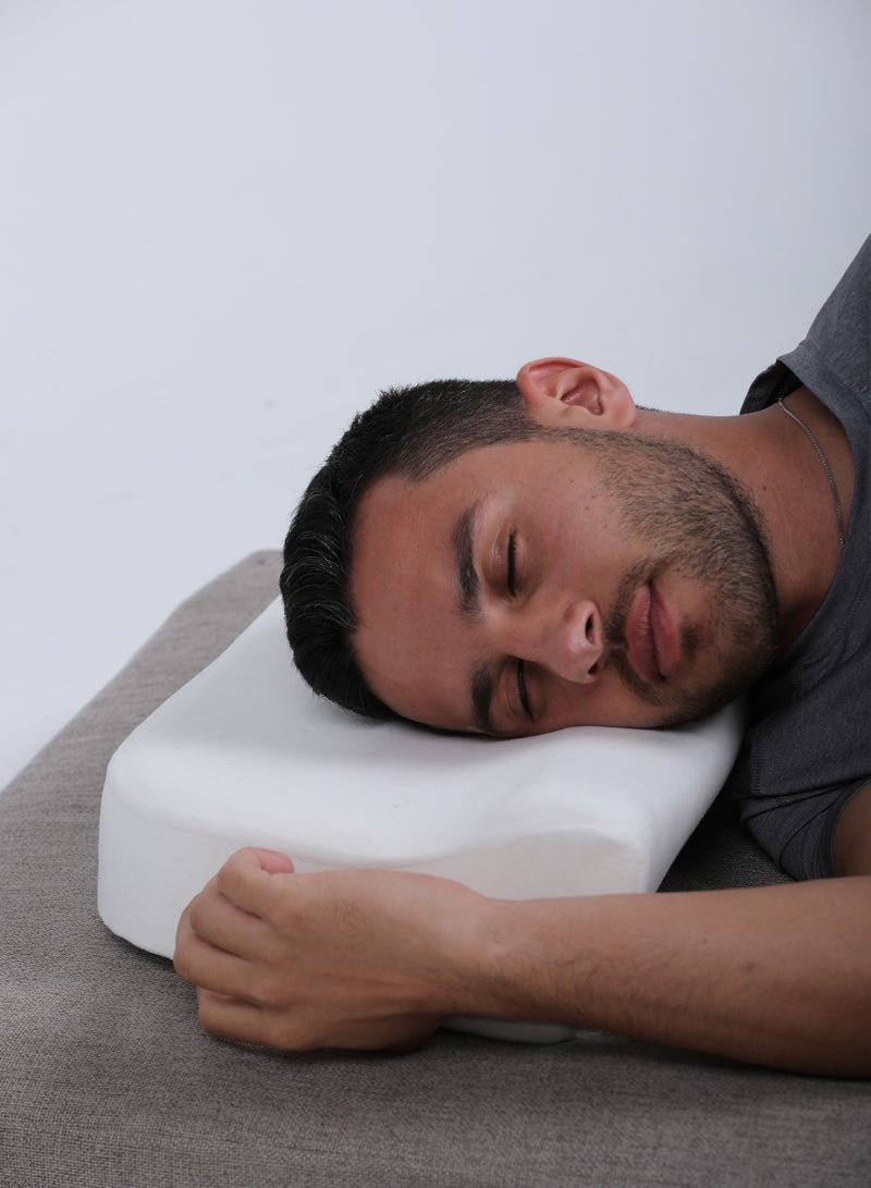 موف مخده ميمورى فوم لنوم اكثر راحه - أبيض - Image 3