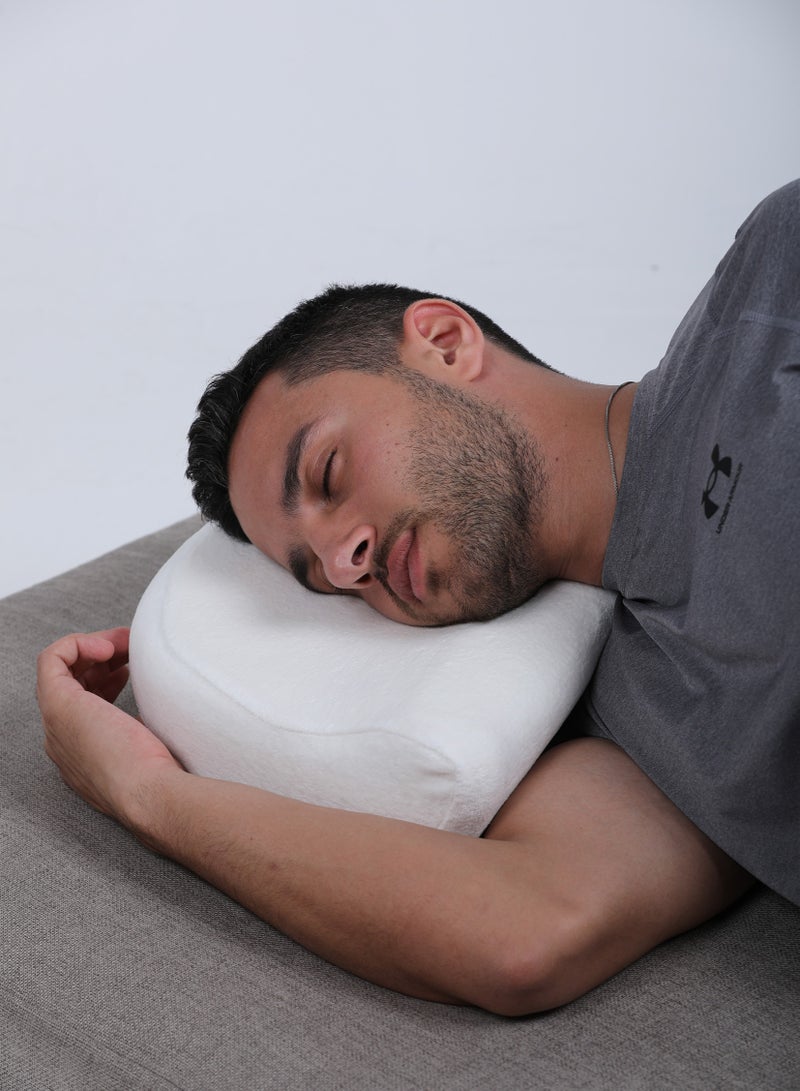 موف مخده ميمورى فوم لنوم اكثر راحه - أبيض - Image 4