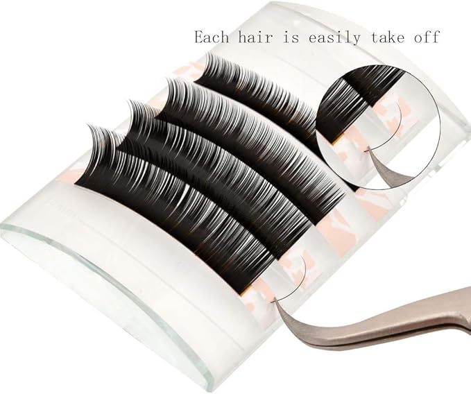 EMEDA 3D Faux Mink lash extensions B curl 815mm Mix length Fibre eye lash extension Natural Looking false eyelash Salon Use B007mix - Image 5